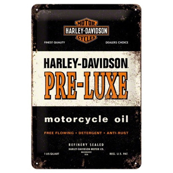 Tablou metalic - Harley Davidson Pre-Luxe - 20x30 cm