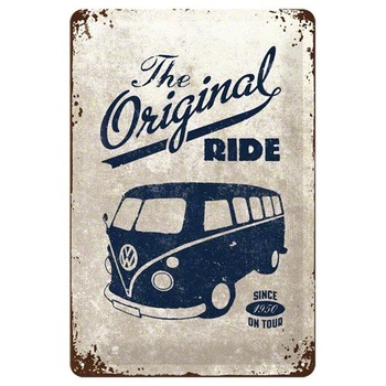 Tablou metalic - VW The Original Ride - 20x30 cm Tablou metalic - VW The Original Ride - 20x30 cm