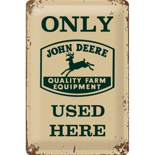 Tablou metalic - John Deere Exclusive - 20x30 cm