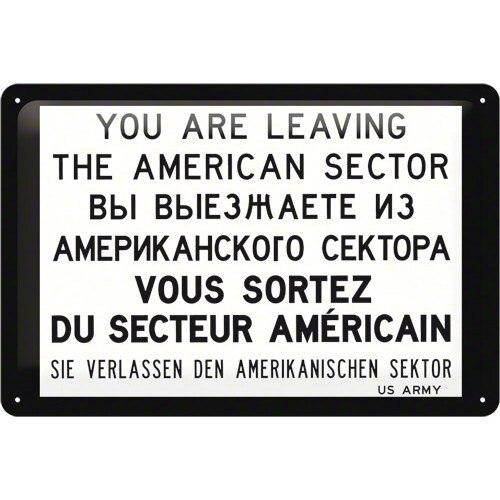 Tablou metalic - You Are Leaving - 20x30 cm