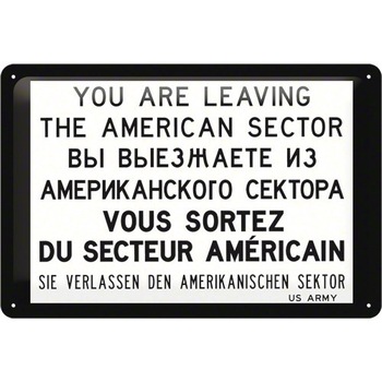 Tablou metalic - You Are Leaving - 20x30 cm Tablou metalic - You Are Leaving - 20x30 cm