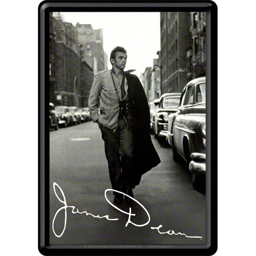 Tablou metalic - James Dean street- 10x14 cm