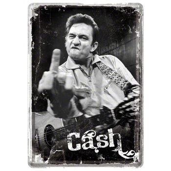 Tablou metalic - Johnny Cash - 10x14 cm Tablou metalic - Johnny Cash - 10x14 cm