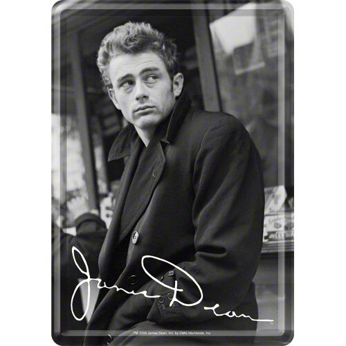 Tablou metalic - James Dean Rebel without a cause - 10x14 cm