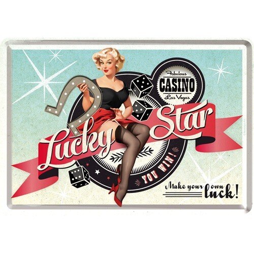 Tablou metalic - Lucky Star - 10x14 cm