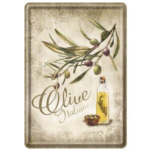 Tablou metalic - Olive Italiane - 10x14 cm