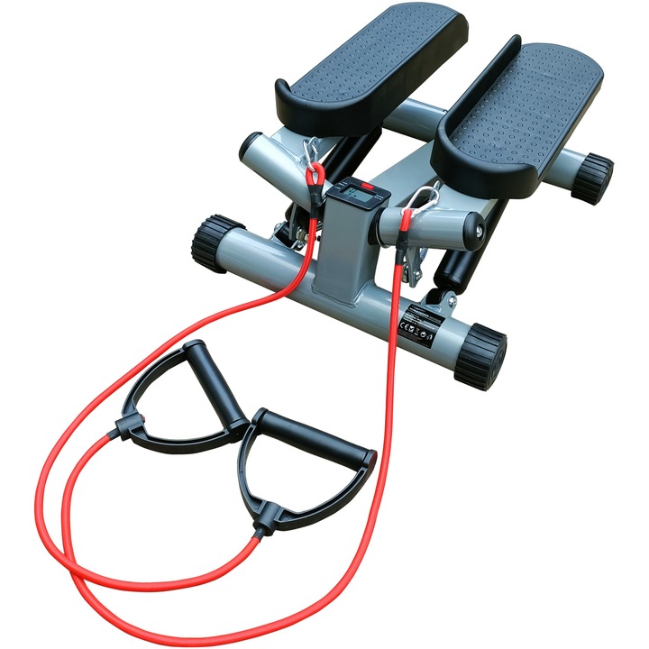 Мини степер Kondition SKC032B, Компютър и въжета, Черен
