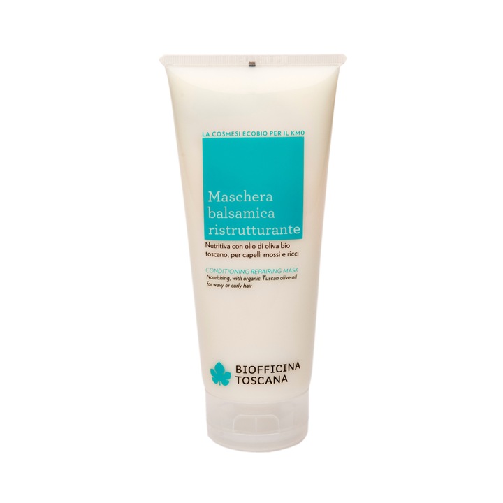 Masca pentru par ondulat, cret, uscat 200 ml Biofficina Toscana