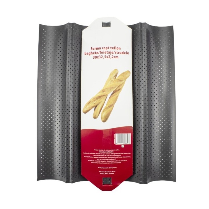 Forma copt teflon baghete, foietaje, strudele 38x32,5x2,2 cm, AZHOME