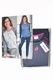 Pijamale dama, Lotto, Bumbac, albastru, XL