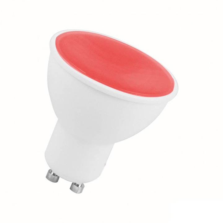 Led лампа Lightex, 6W, 220V, GU10, Червен