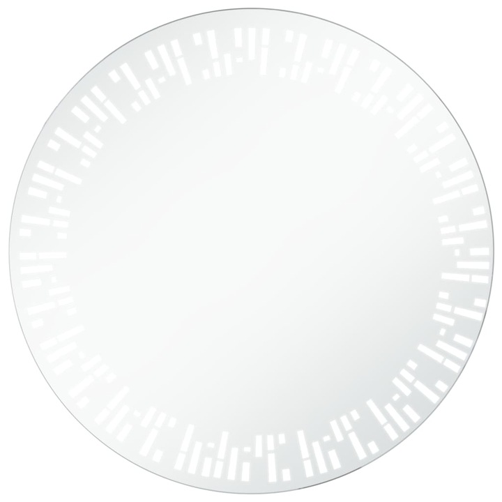 Led Огледало vidaXL, Алуминий, сребриста, 70 cm, 4.7 kg
