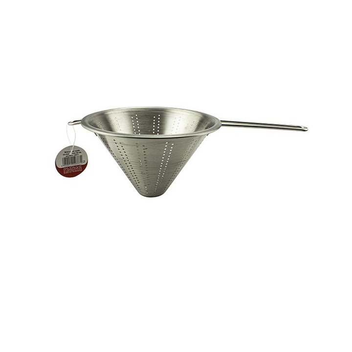 Kúpos szűrő fogantyúval 22 cm, rozsdamentes, AZHOME