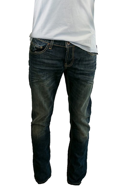 Blugi pentru barbati, Camp, David, Bumbac, Tight Leg Regular Fit, Albastru, W36-L32