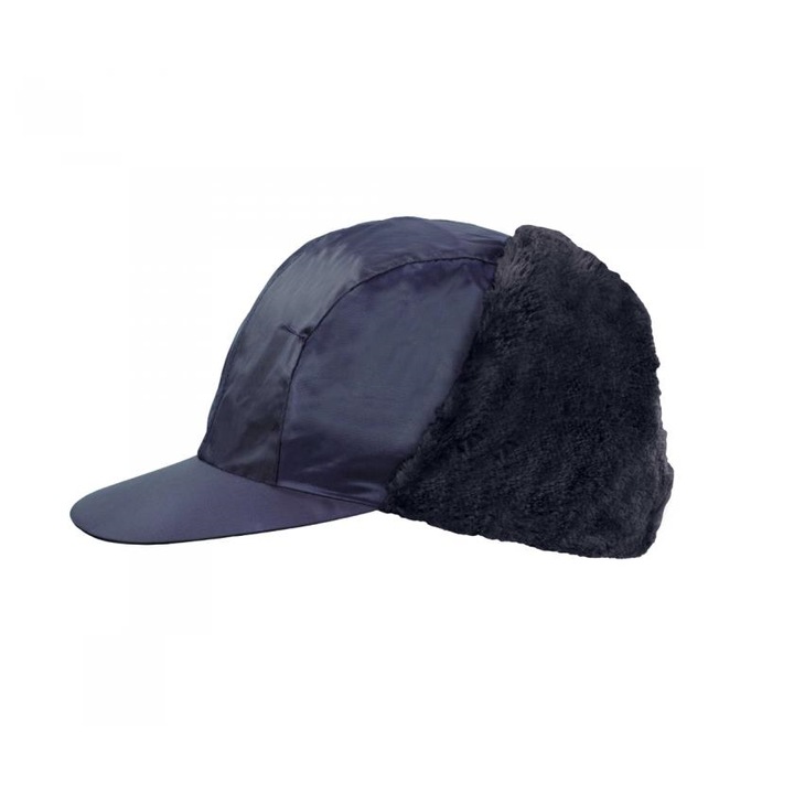Работна шапка със защита за уши, полиестер, синя, размер 60