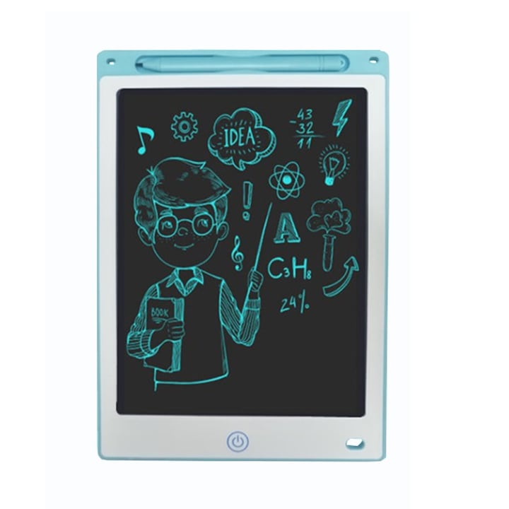 LCD таблет за рисуване/писане, 8.5'', 14.5x22.7 cm, син