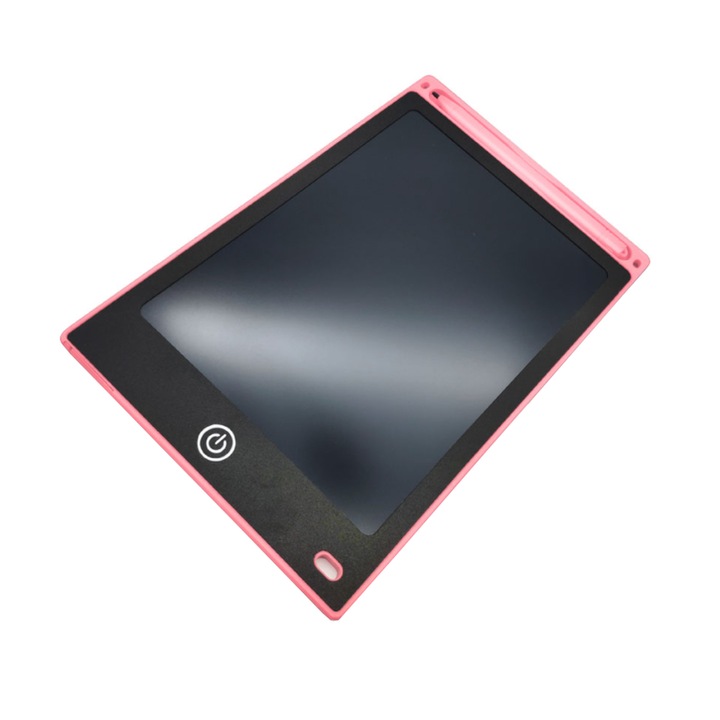 Tableta desenat/scris LCD, 8.5'', 14.5x22.7 cm, Roz