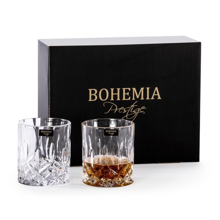 Set 6 pahare Bohemia, Sticla, 300ml