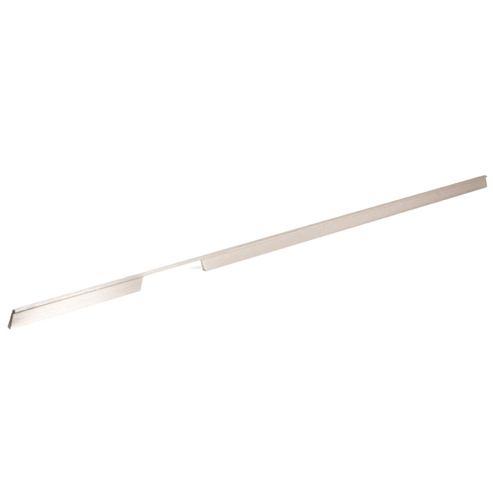 Maner pentru mobila Rail cu decupaj stanga, finisaj otel inoxidabil, L 1150 mm