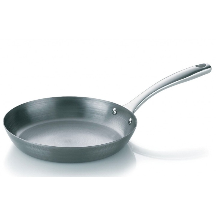 Tigaie Kela, Fier/Inox, 24 x 4.5 cm h, Argintiu