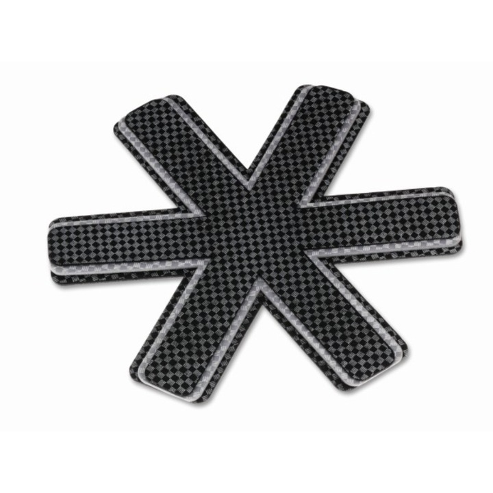 Suport protectie Amparo pentru tigai, 3 buc, 39 cm, Negru/Gri