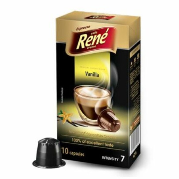 Café René Vanília kávé kapszula, Nespresso kompatibilis, 10 kapszula
