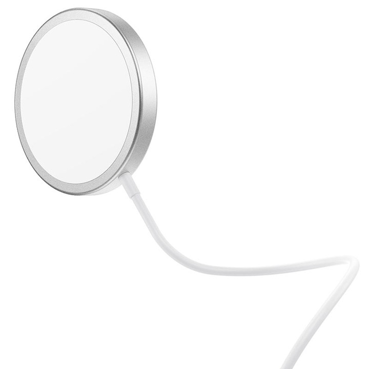 Incarcator Retea Wireless HOCO CW30 Pro, MagSafe, Quick Charge, USB-C, 15W, Gri