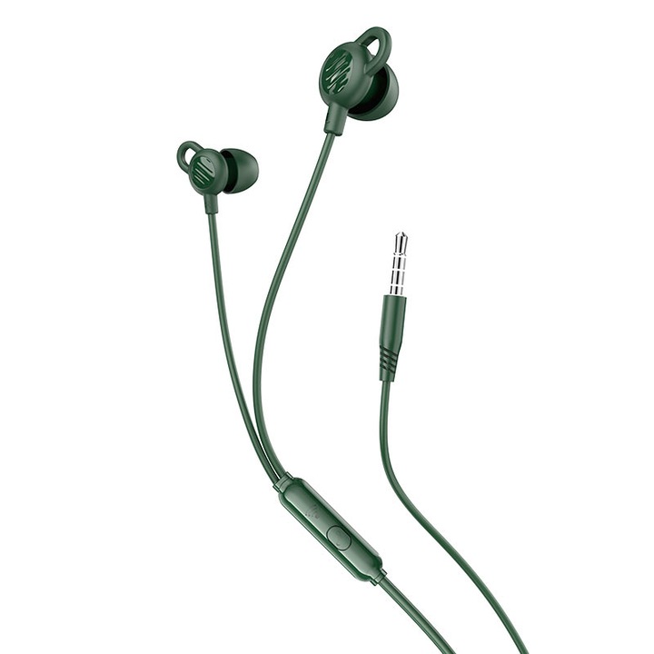 Слушалки In-Ear HOCO M89 Comfortable, Микрофон, 3.5 мм, 1.2 м, Сън, Verde