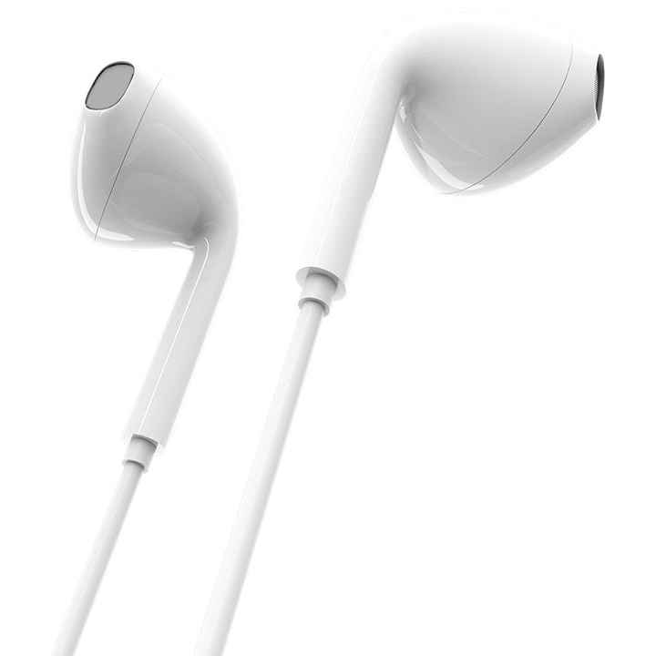 Casti In-Ear Borofone BM54 Maya, Cu microfon, 3.5 mm, 1.2m, Alb