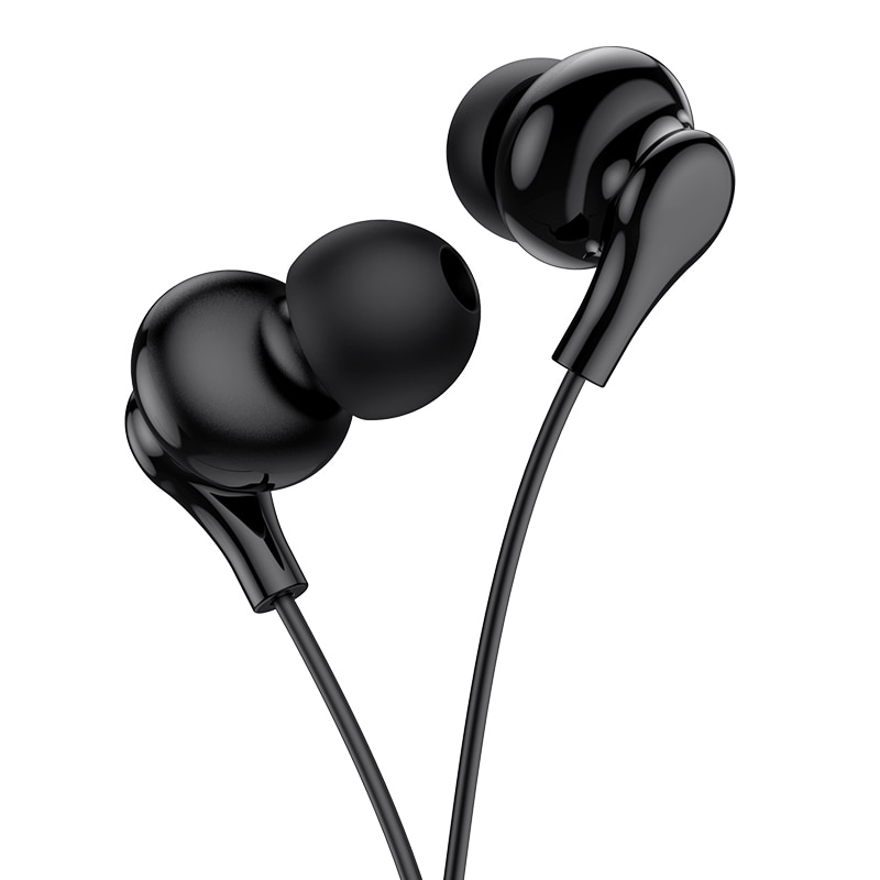 Casti In-Ear Borofone BM59 Collar, Cu microfon, 3.5 mm, 1.2m, Negru