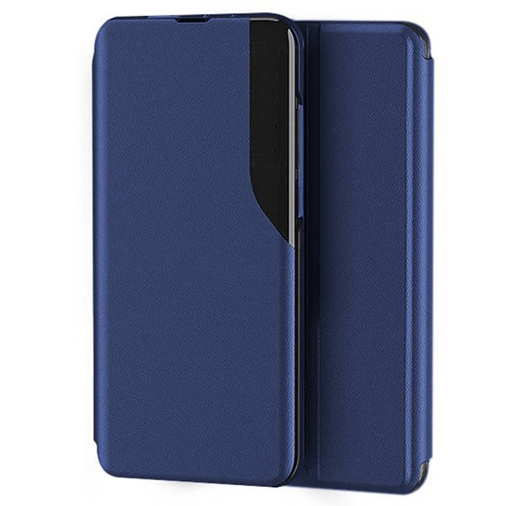 Калъф книга Smart Look, съвместим със Samsung Galaxy A13 5G, Slim Flip, Window View, High-Class Design, Eco leather, Blue
