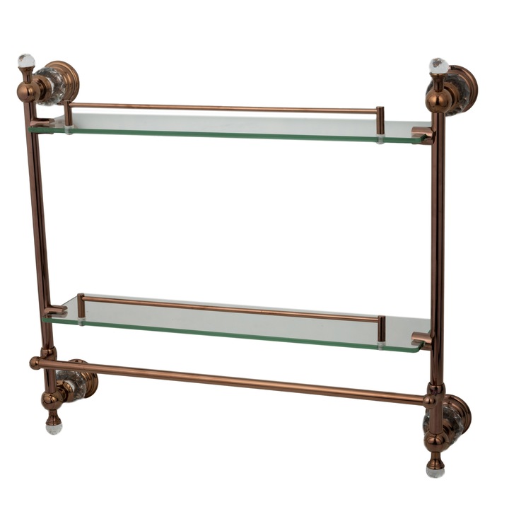 Etajera baie, TRENDY'S montare pe perete rose -gold