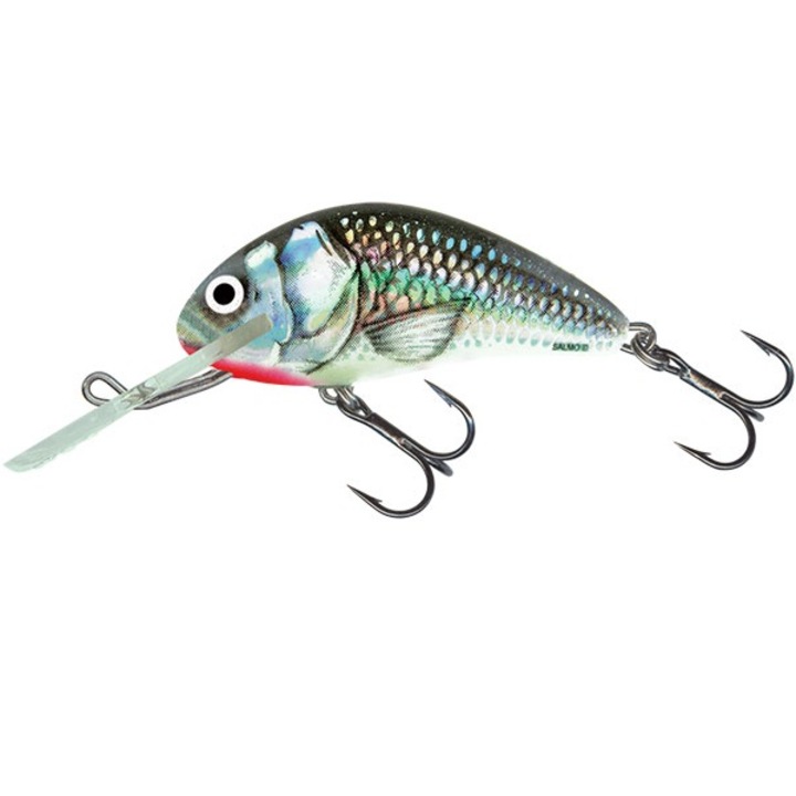 Wobbler Salmo, Wobbler Hornet Úszó, 6cm, Holografikus szürke