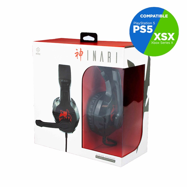 Слушалки за игри INARI от FR-Tec, Черни, Червени