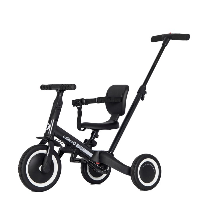 5 az 1-ben tricikli vezető fogantyúval, Ride On COLIBRO TREMIX UP egyensúlyi kerékpárrá alakítható 25 kg-ig, mágneses