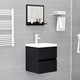 Oglinda de baie, negru, 40 x 10,5 x 37 cm, PAL 804554