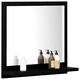 Oglinda de baie, negru, 40 x 10,5 x 37 cm, PAL 804554
