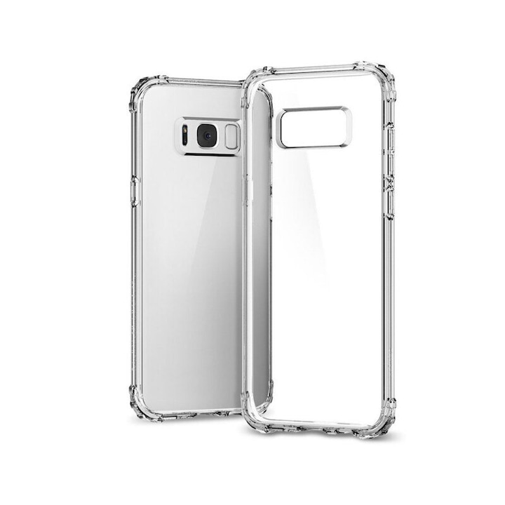 Husa silicon transparenta antisoc compatibila cu Samsung Galaxy S8