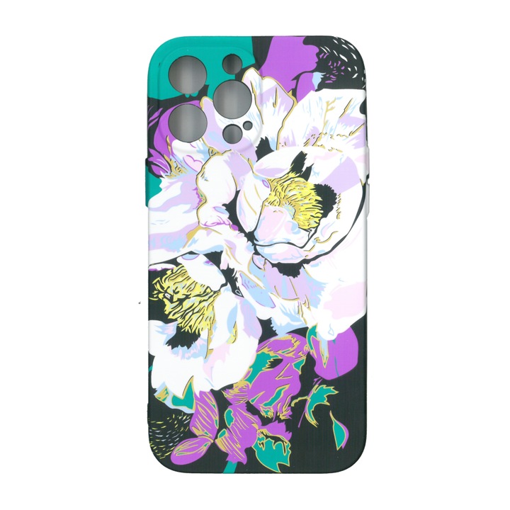 Husa protectie spate, cu motiv floral, Luxo M10, pentru iPhone 13 Pro Max