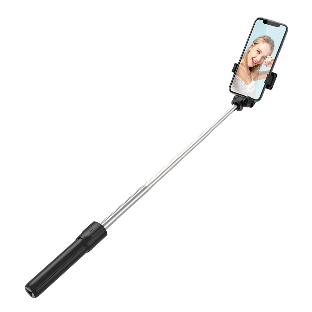 Селфи стик MRG MR1, За телефон, Статив, 360 градуса, Черен - eMAG.bg