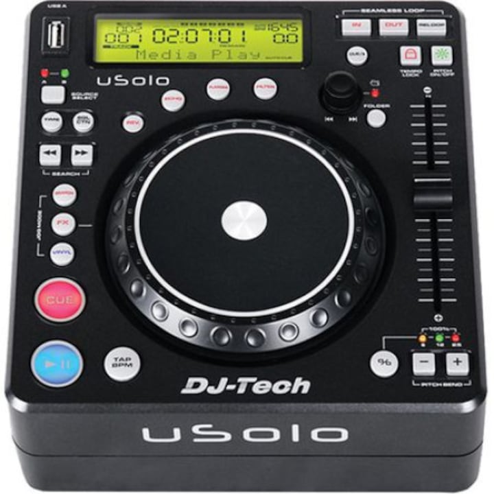 Kompakt DJ Ibiza konzol USB-vel, DSP effektekkel, kettős USB-vel, 4 multifunkcionális jogmóddal, automatikus számlálóval