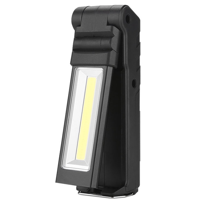 Lanterna LED W106, Reincarcabila, 5W/7W, 96m, 150x48x89 mm, 214 g, Negru