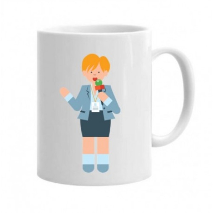 Cana personalizata, "Cel mai bun jurnalist, 330 ml, Profitop