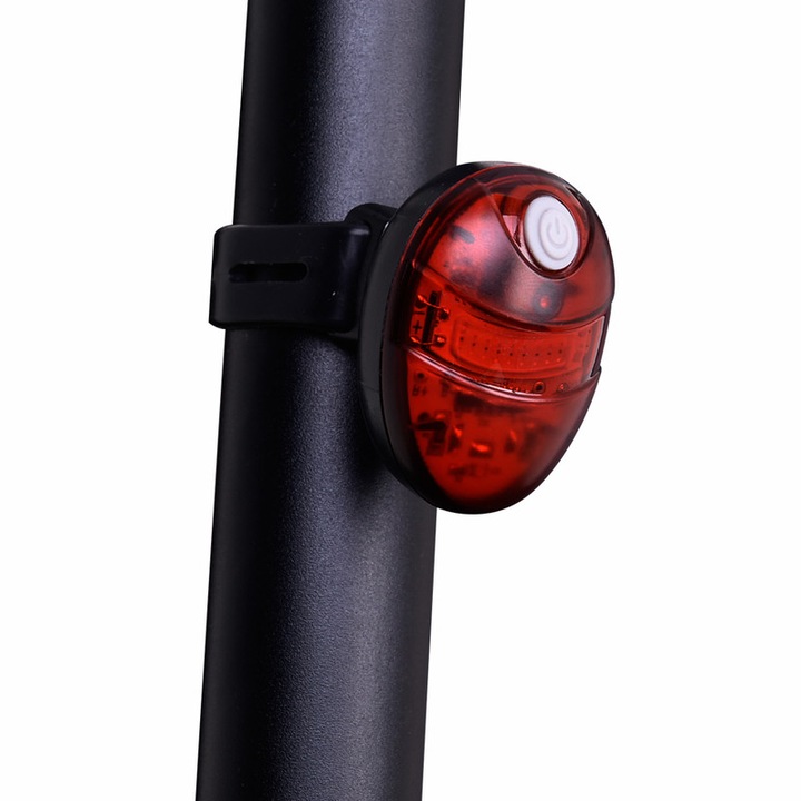 Stop bicicleta KY-CD009, PC, 30Lm, 200 m, 400mAh, 38.5g, 45.7x33.2x27.9 mm, Rosu