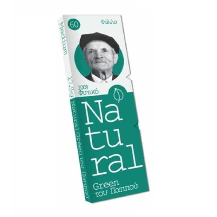 Foite tigari produs 100 % vegetal, 60 foite, din fibre bio-organice, ardere normala, adeziv din extract de acacia