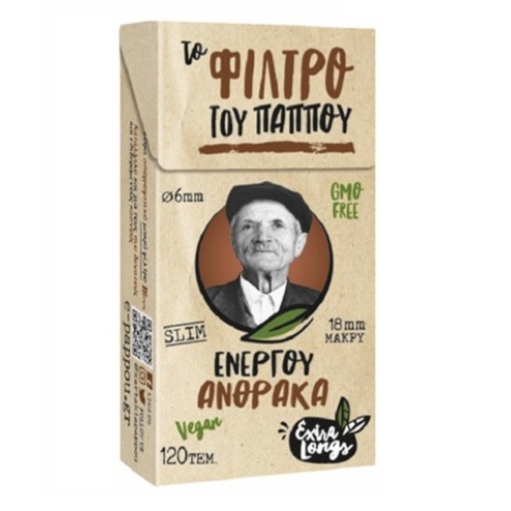 Filtre pentru tigari twist cu carbune activ, lungime 18 mm, Slim, grosime 6 mm, produs vegan, 120 buc