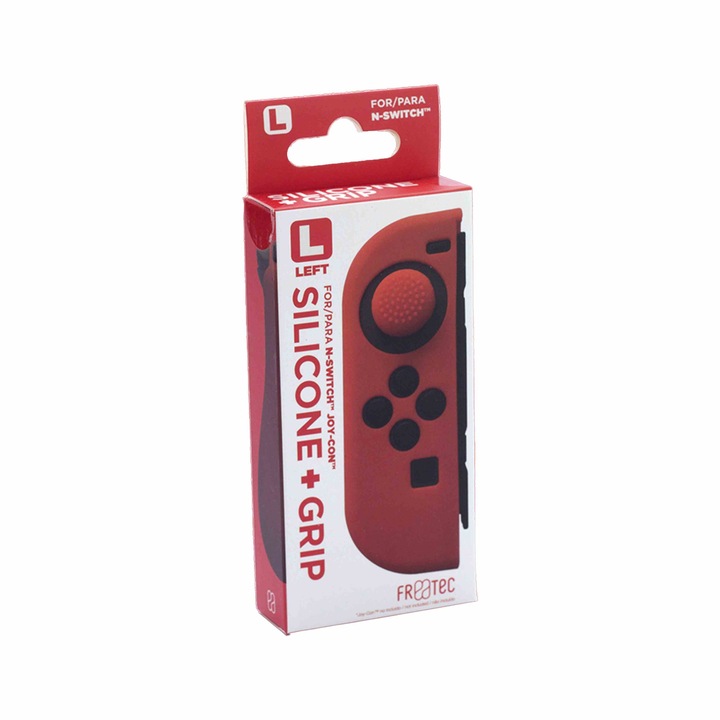 Carcasa silicon si butoane controler Joy Con, FR TEC, Rosu