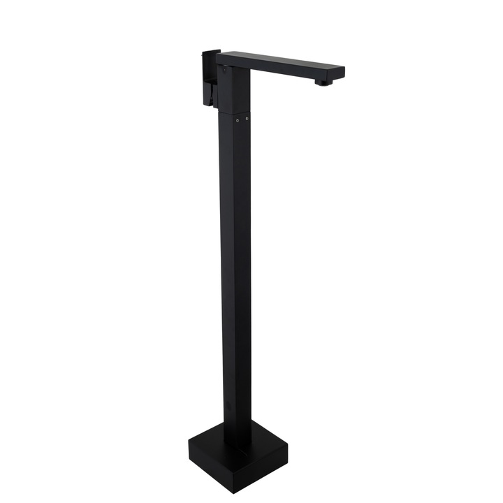 Baterie lavoar freestanding TRENDY'S desing rectangular negru mat