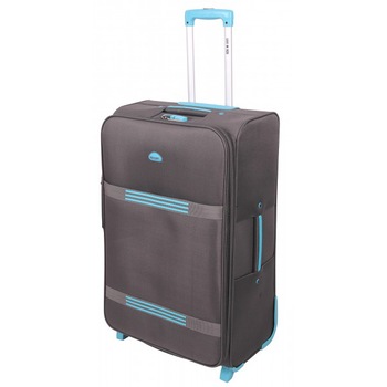 Troler Lamonza Stream, Gri/Turquoise , 64cm Troler Lamonza Stream, Gri/Turquoise , 64cm