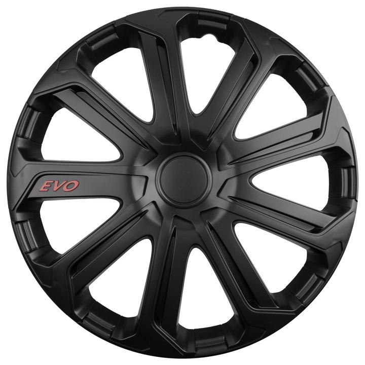 Set 4 buc capace roti EVO black 16"